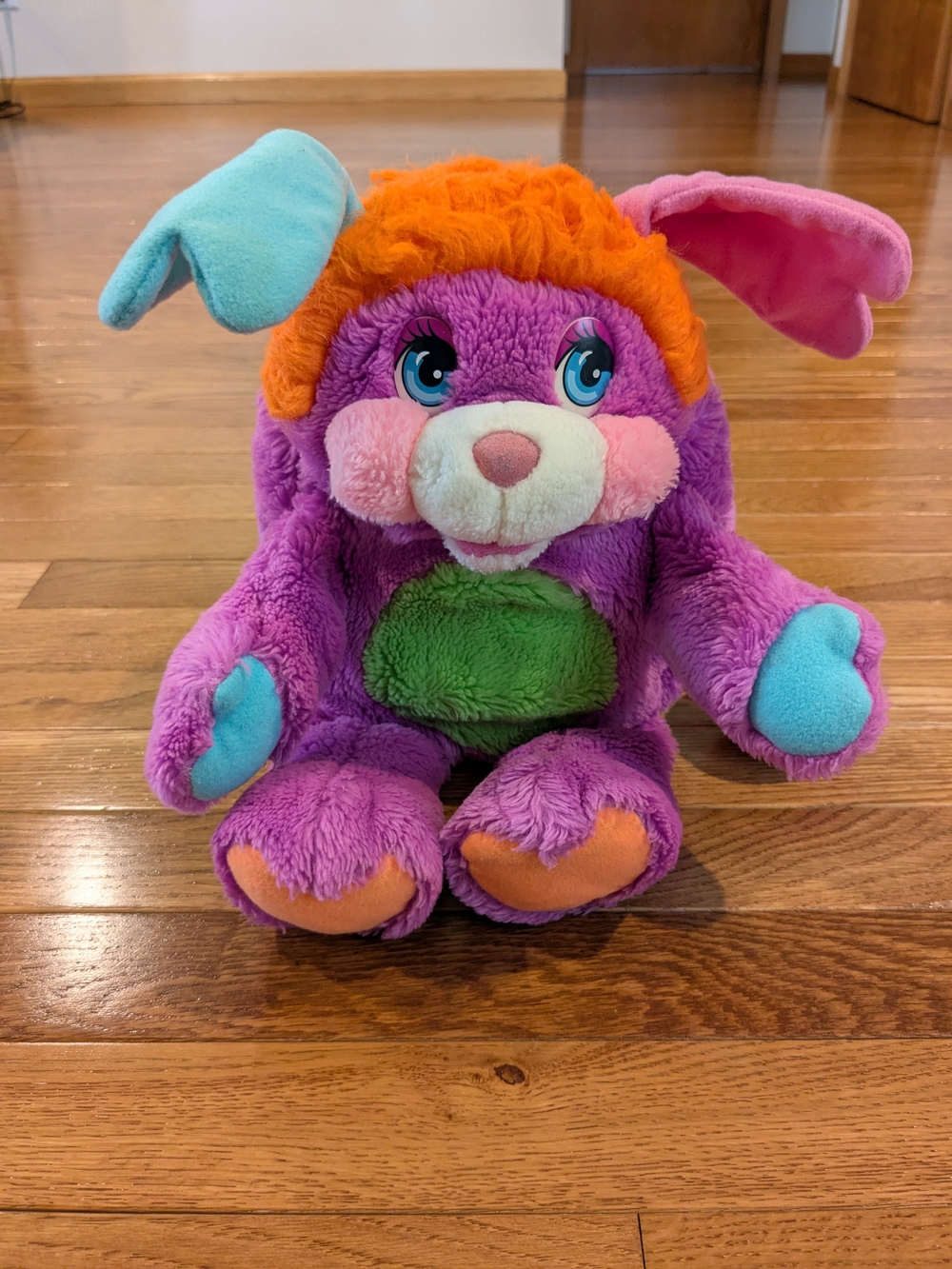 Pancake Popple Purple And Green With Orange Hair